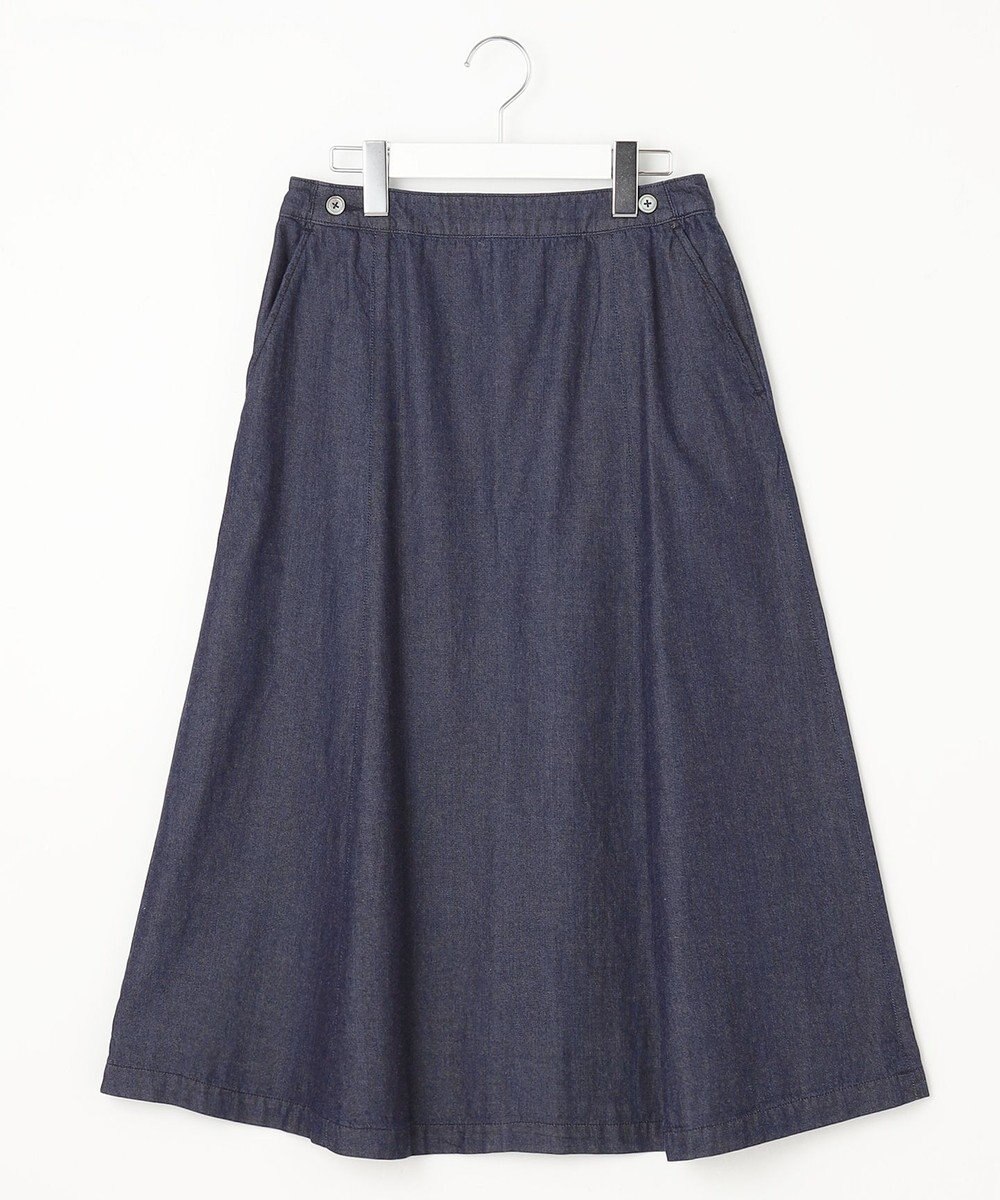 J.PRESS LADIES 【洗える】5ozバージラコンパクト スカート 