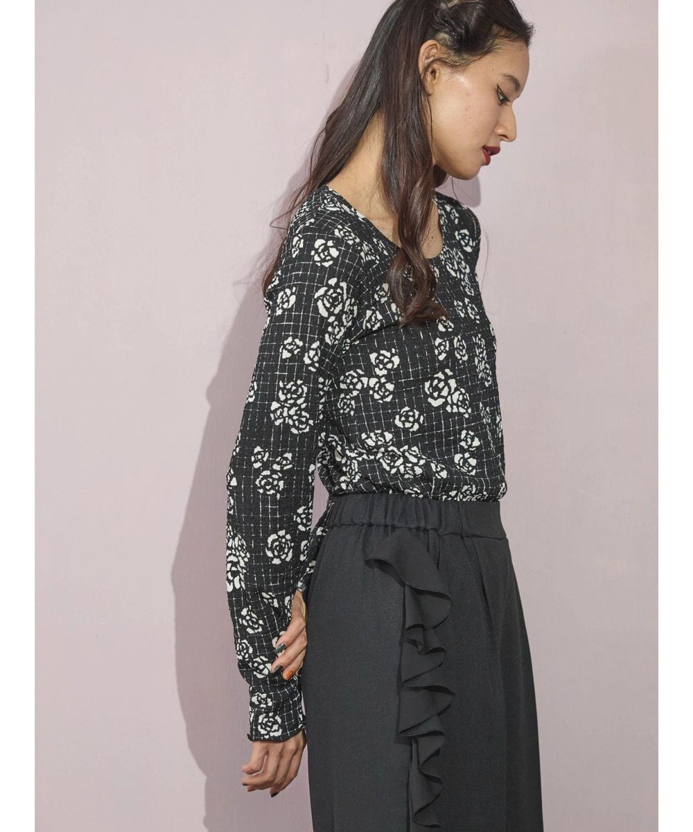 Green Parks ■ＥＳＣＡＲ　Ｕネッククレープカットプルオーバー 