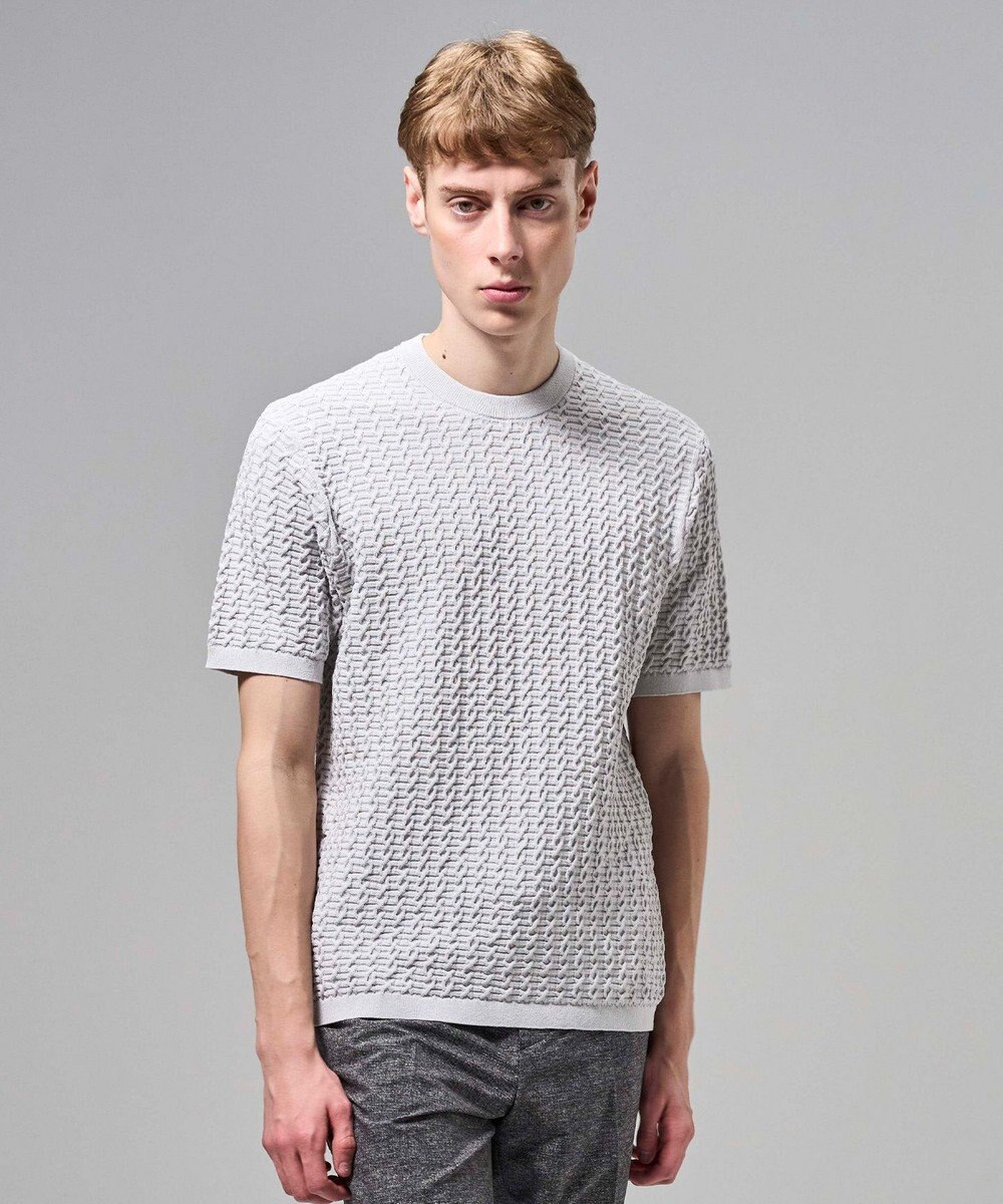 JOSEPH HOMME ドライコットンリンクス　半袖クルーネックニット 