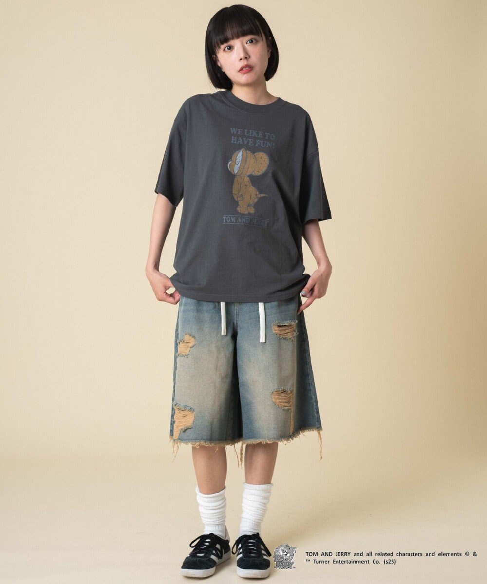 WEGO 【新柄追加/ユニセックス着用アイテム/SMLサイズ展開】TOMandJERRYグラフィックT（S） 