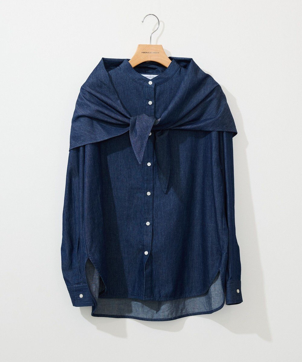 AMERICAN HOLIC スカーフセットデニムシャツ 