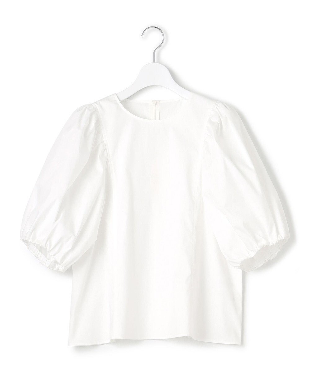 23区 L 【一部店舗限定/洗える】ハイカウントウェザーストレッチ パフスリーブ ブラウス 