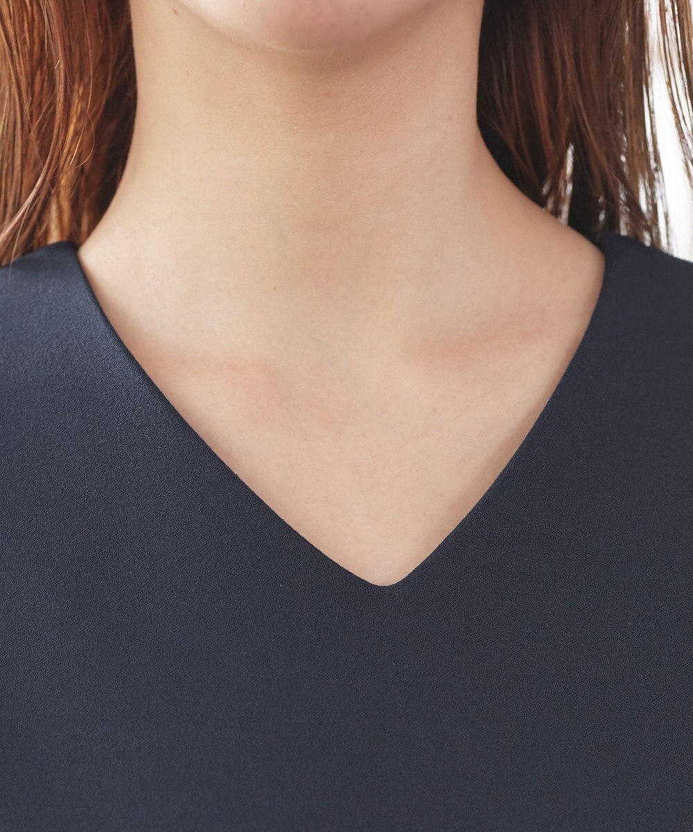 Tiaclasse 【洗える】ハイストレッチジョーゼットワンピース 