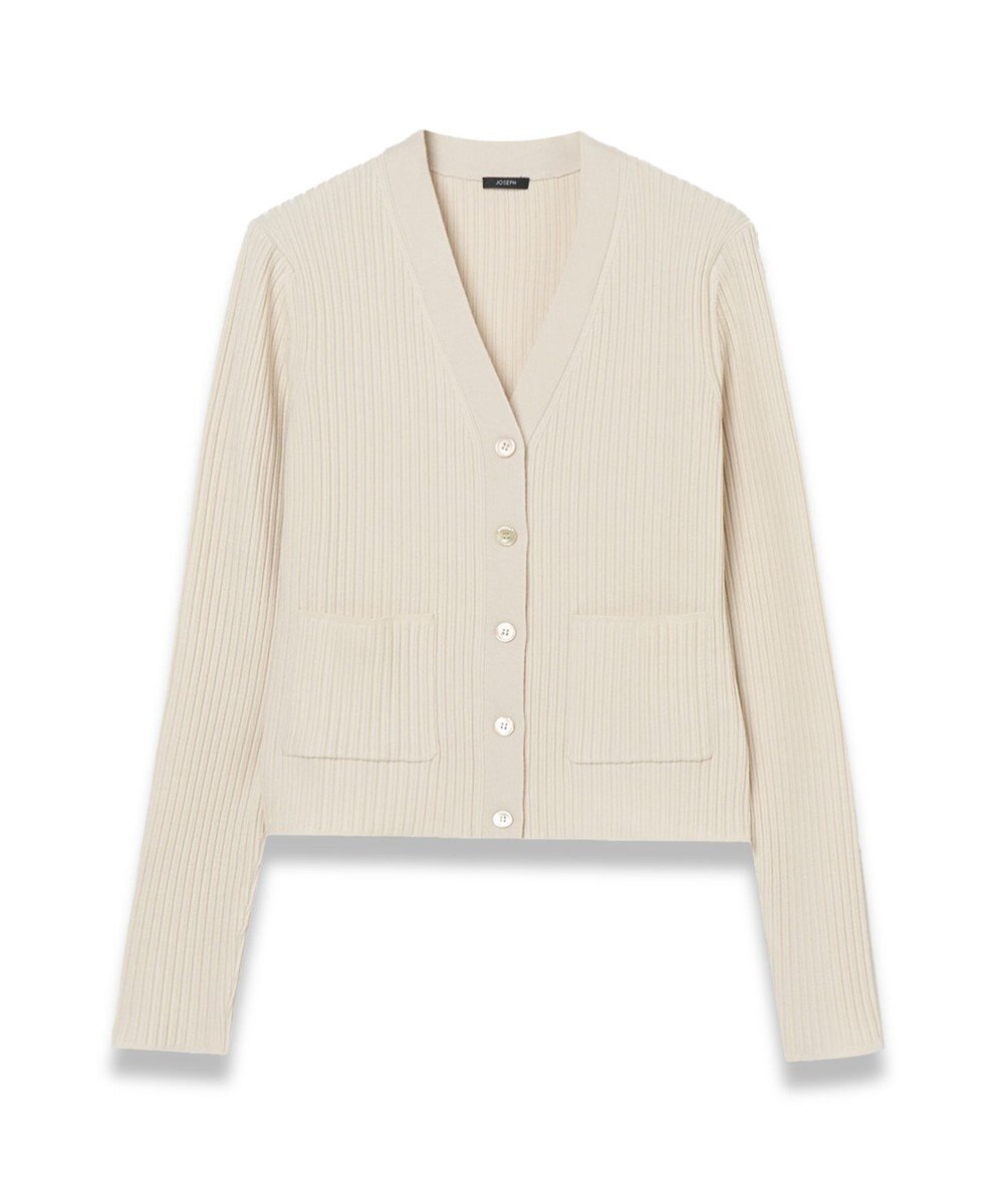 JOSEPH 【洗える】ファインリブメリノ　カーディガン 