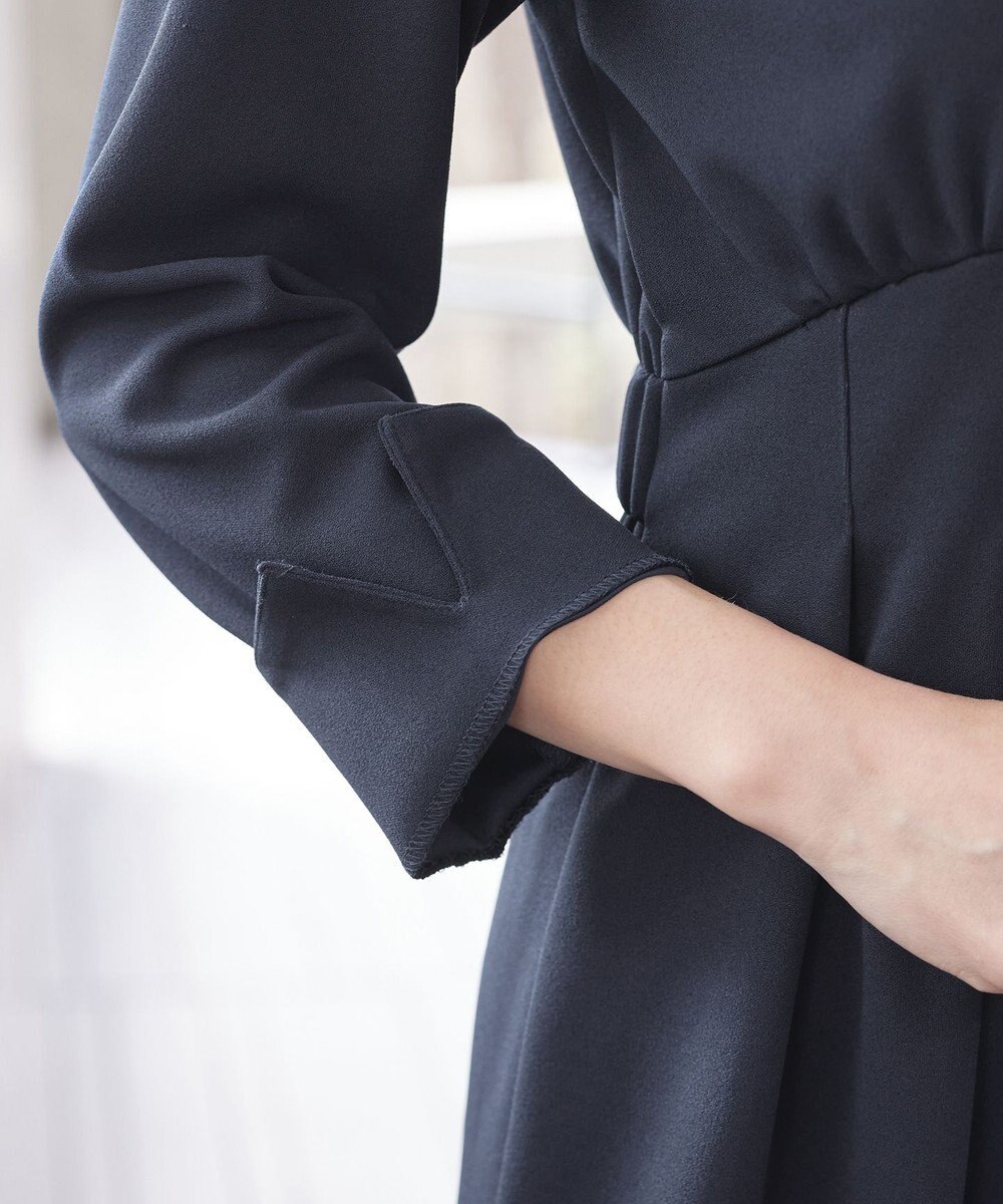 Tiaclasse 【洗える】ハイストレッチジョーゼットワンピース 