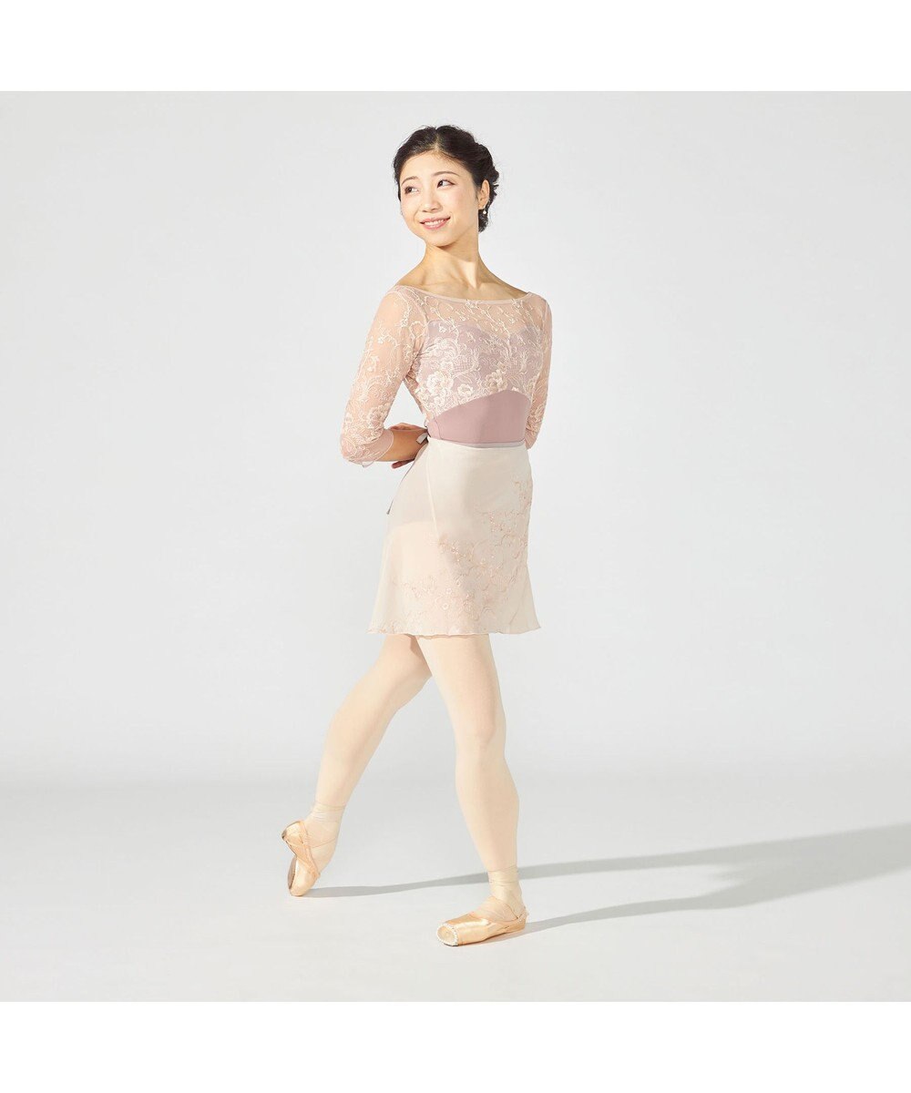 Chacott 【Nela ライン】6分袖レオタード 