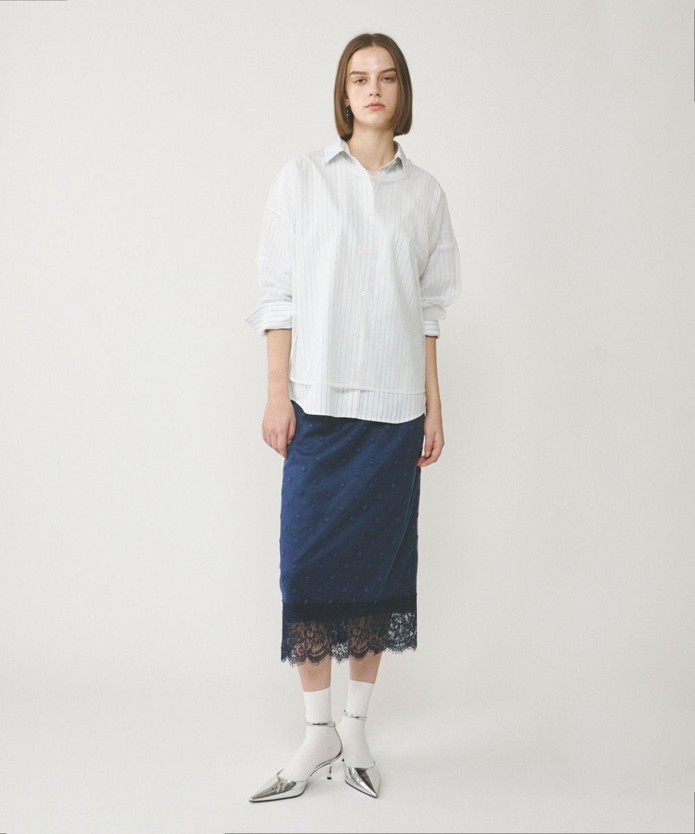 GRACE CONTINENTAL チュールレイヤードシャツ 