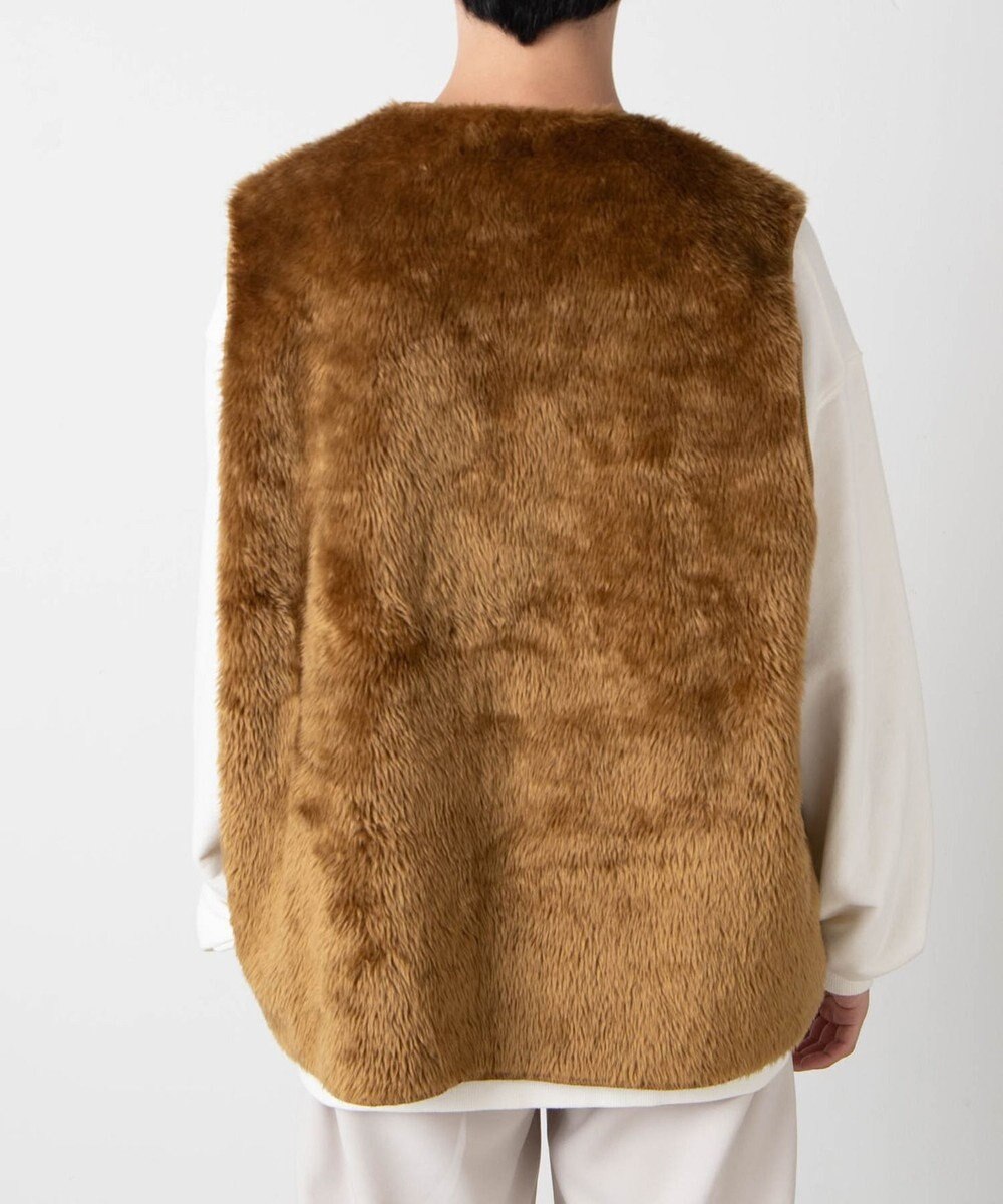 WEGO フェイクファーBIGベスト 