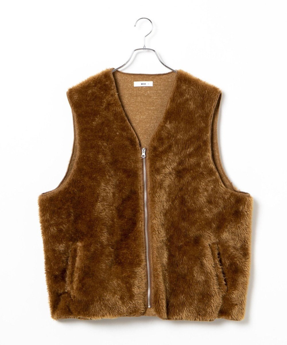 WEGO フェイクファーBIGベスト 
