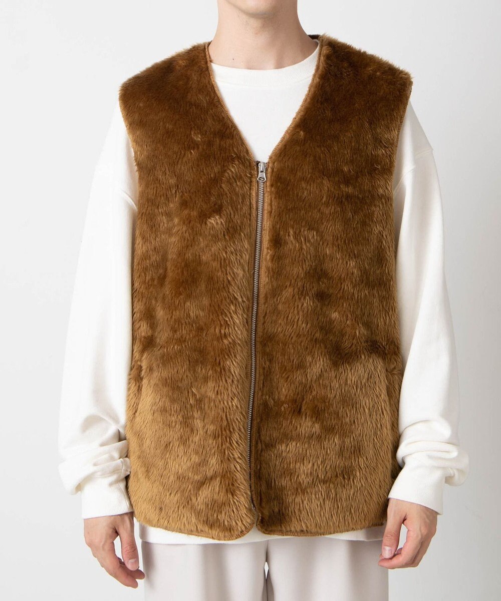 WEGO フェイクファーBIGベスト 