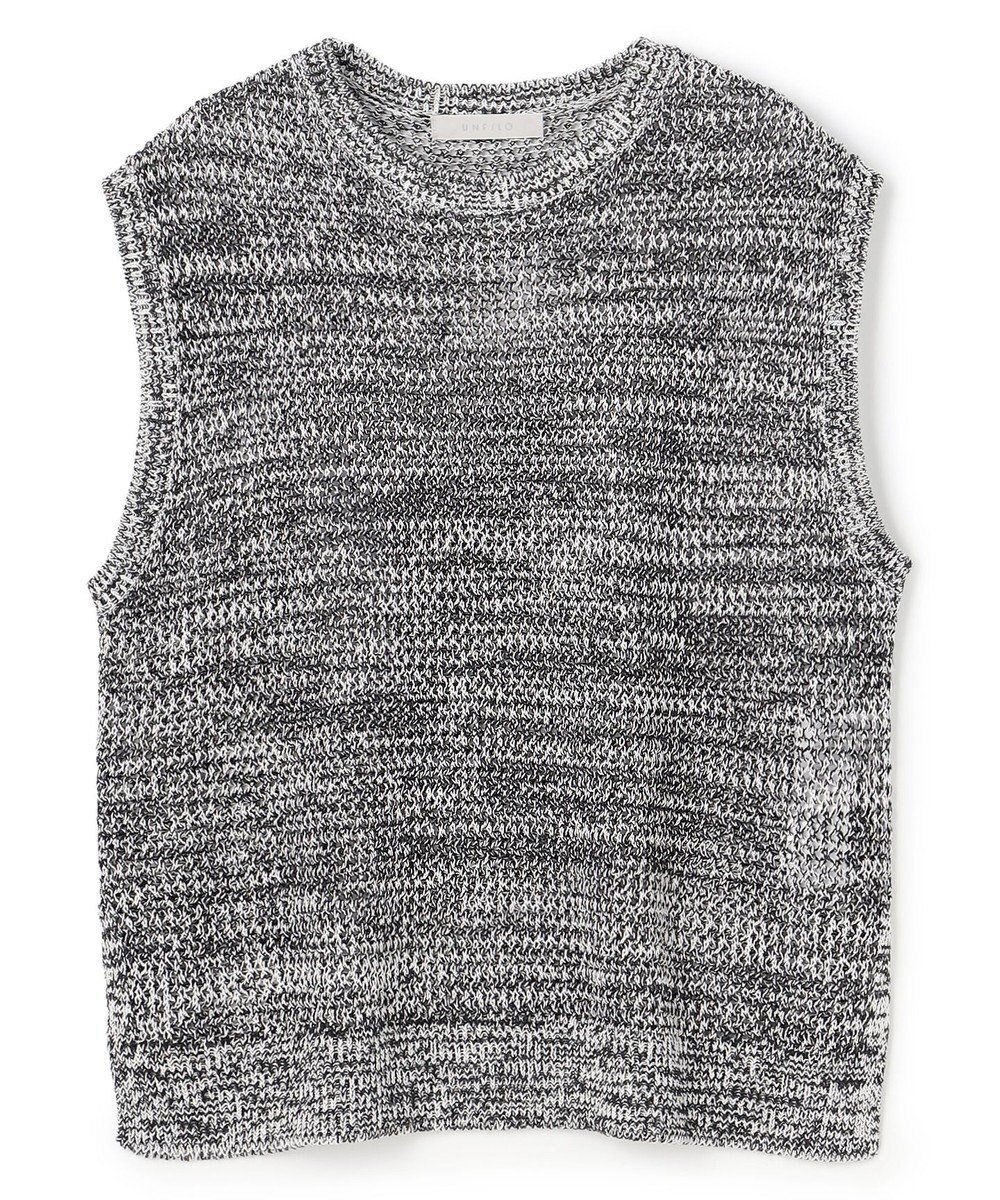 UNFILO リネンペーパー メッシュニット ベスト 