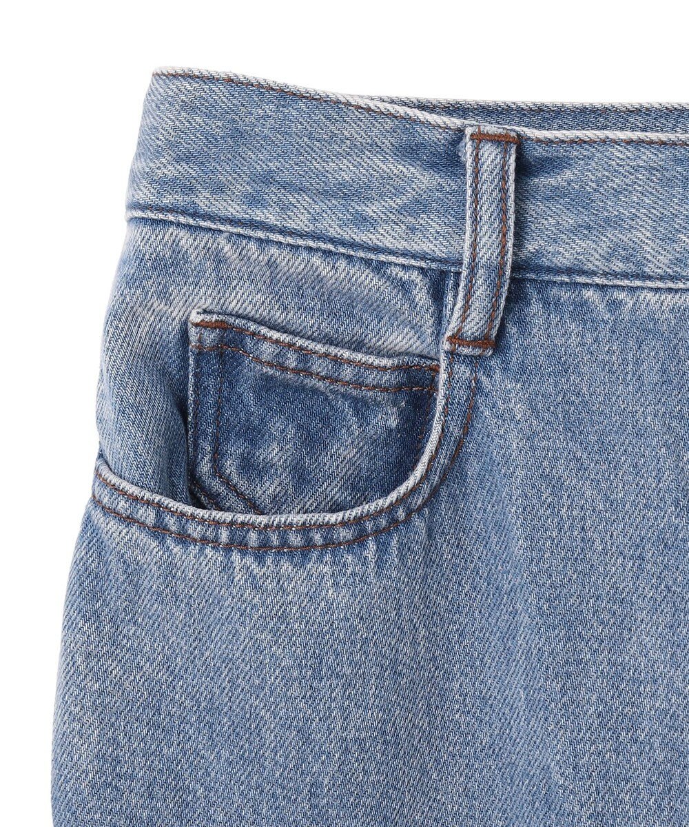 BEIGE， 【洗える・SPRiNG 3月号掲載】FICUS / デニムワイドストレートパンツ 