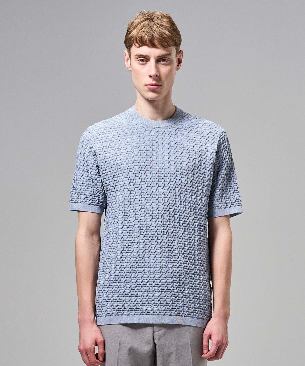JOSEPH HOMME ドライコットンリンクス　半袖クルーネックニット 
