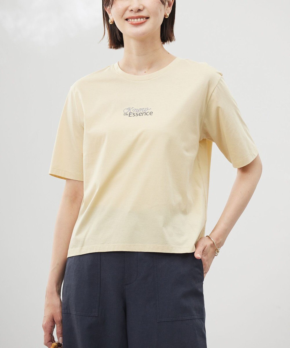 J.PRESS LADIES 【洗える】ロゴ Tシャツ 