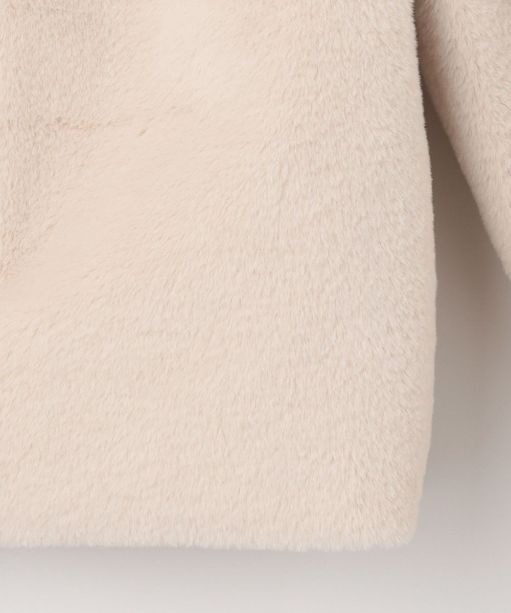 TOCCA CUSHY ノーカラーフェイクファーコート 