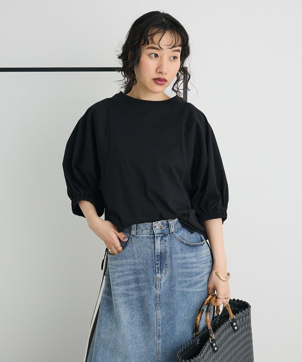 CRAFT STANDARD BOUTIQUE 接触冷感/UVカット スクエアボリュームスリーブプルオーバー 