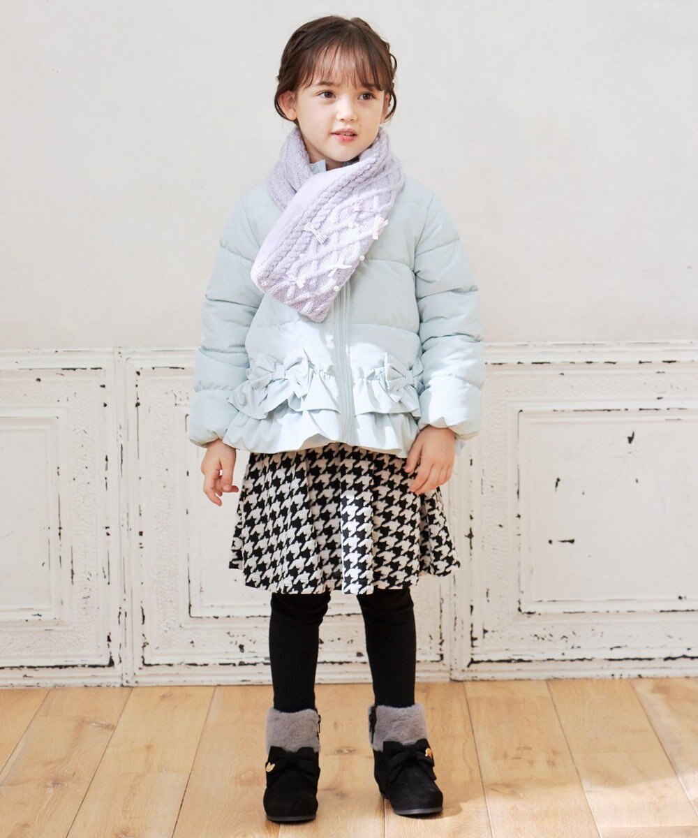 ANY KIDS 【洗濯機OK】中綿リボンコート 