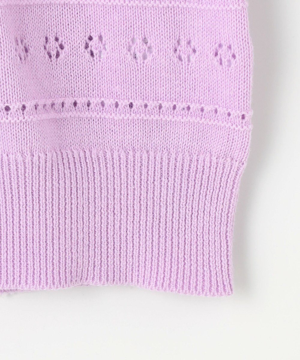 組曲 KIDS 【110-140㎝】フラワーアイレット カーディガン 