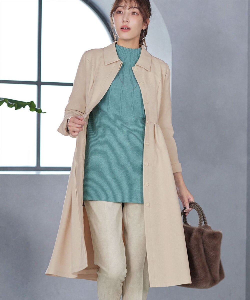 Tiaclasse L 【新色追加】ステンカラードレスコート 