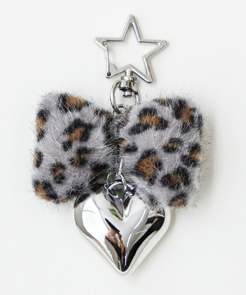 WEGO レオパードリボンキーホルダー 