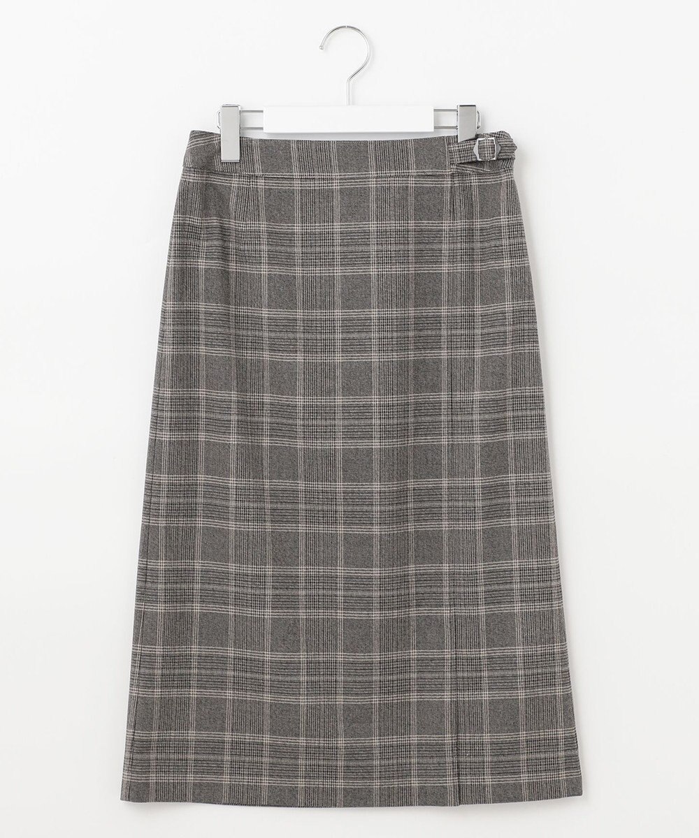 J.PRESS LADIES 【洗える】杢チェック スカート 
