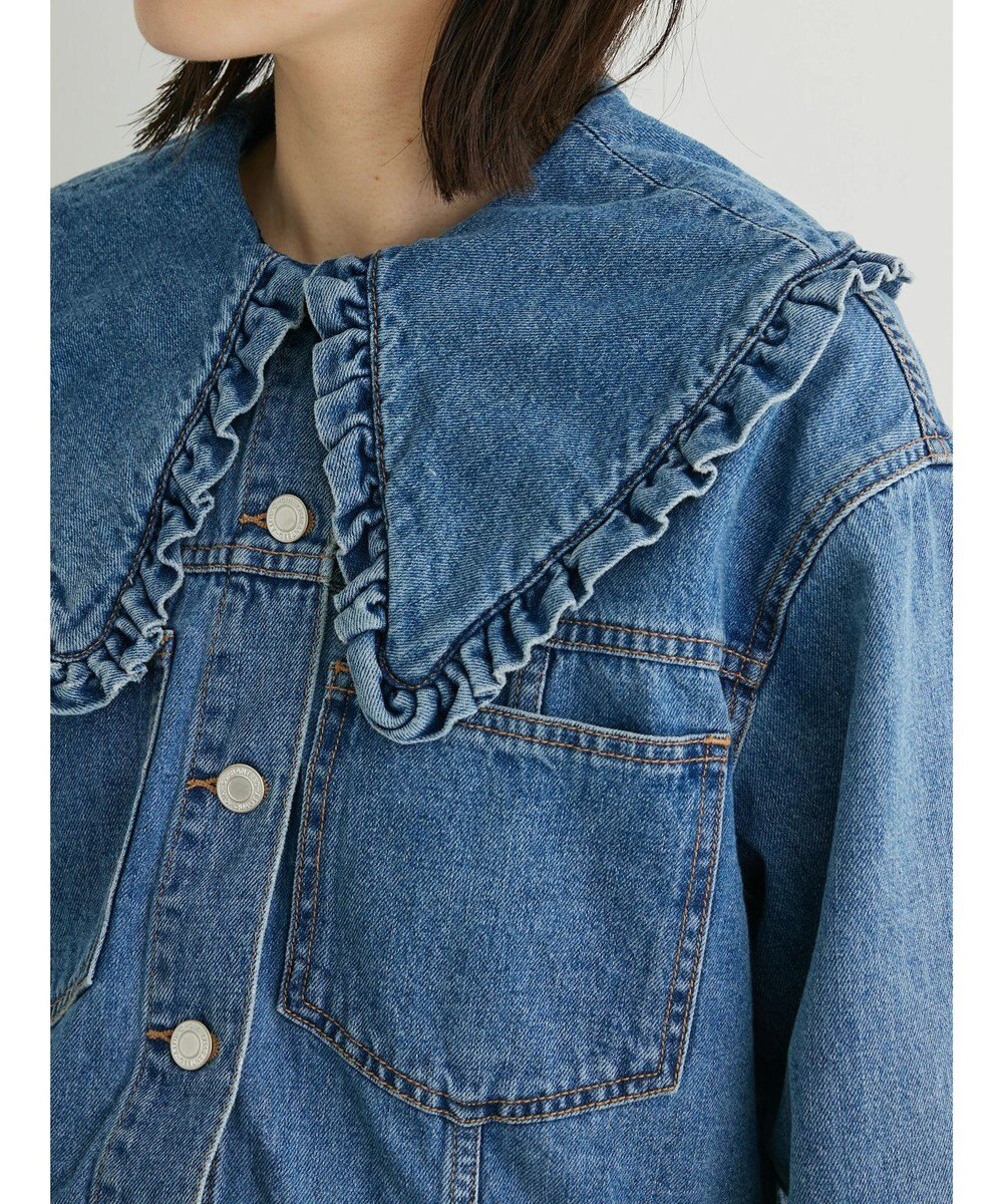 Green Parks ・Ｄｏｕｂｌｅ　Ｆｌａｇｓ　フリルカラーＧジャン 