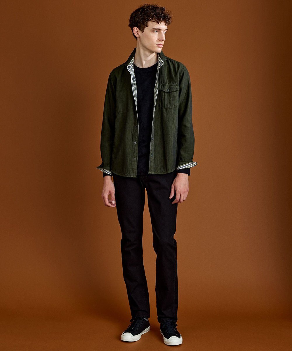 JOSEPH ABBOUD 【キングサイズ・オーガニックコットン使用・好評につき長袖登場！】JOE COTTONサッカーTシャツ 