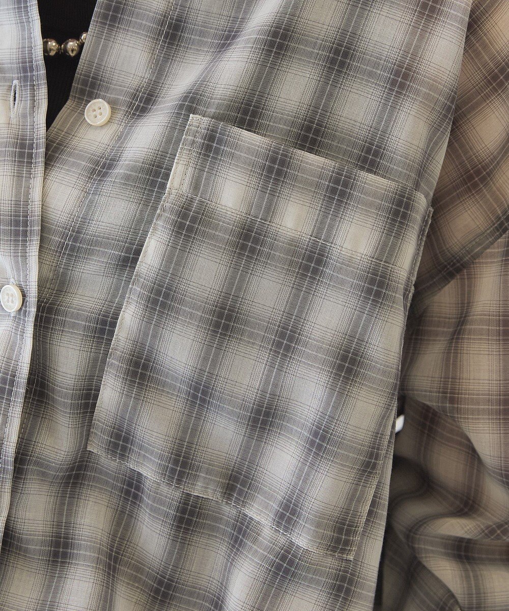 AMERICAN HOLIC シアーチェックシャツ 