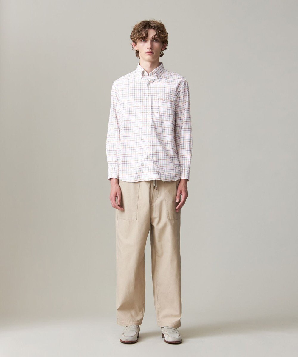 J.PRESS MEN ストレッチ コットンネルシャツ 