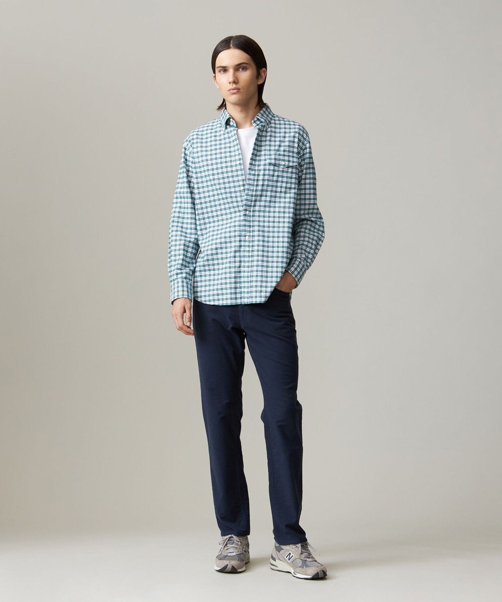 J.PRESS MEN ストレッチ コットンネルシャツ 