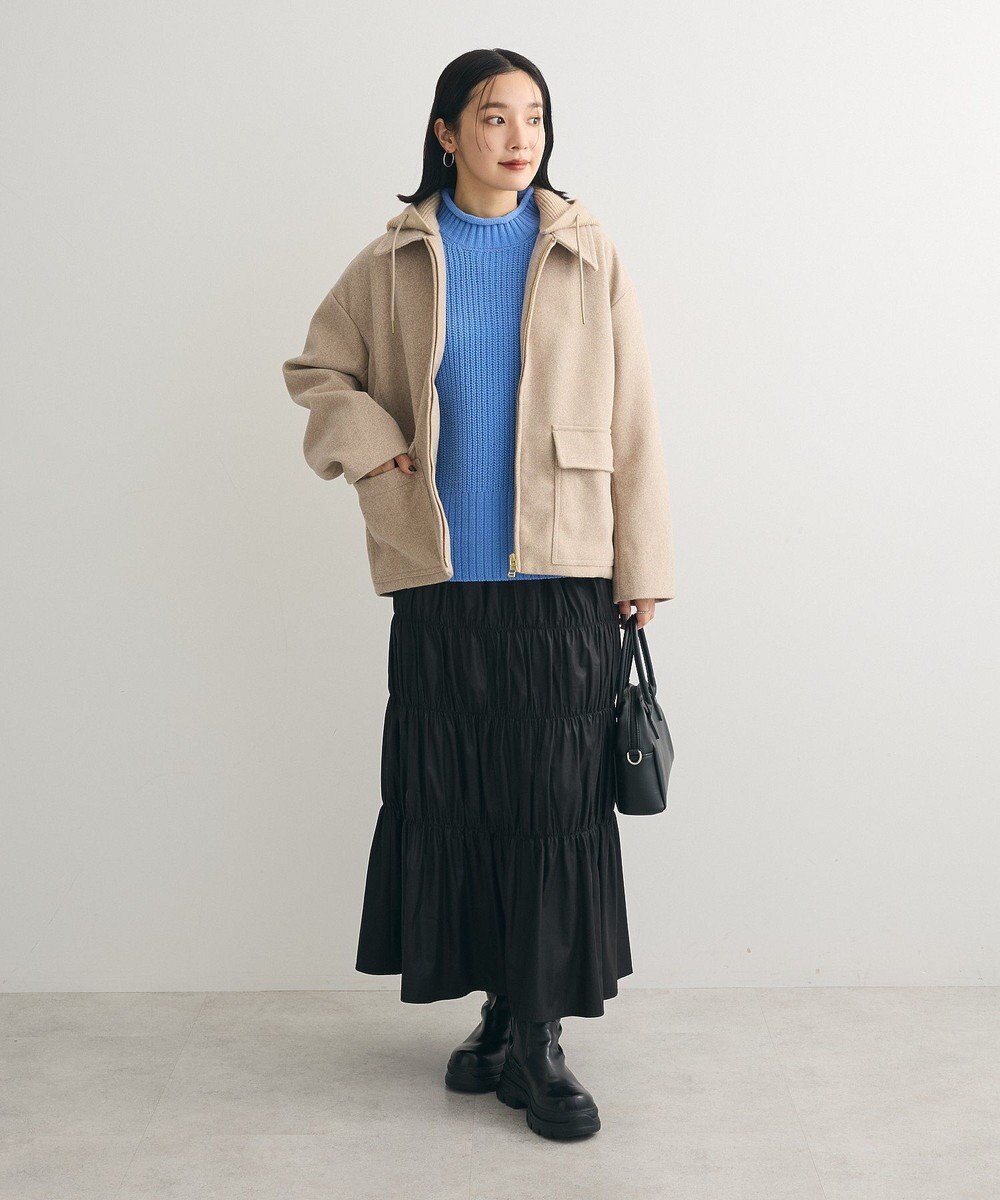 Green Parks ｍｏｋｏモールモックネックニットプルオーバー 