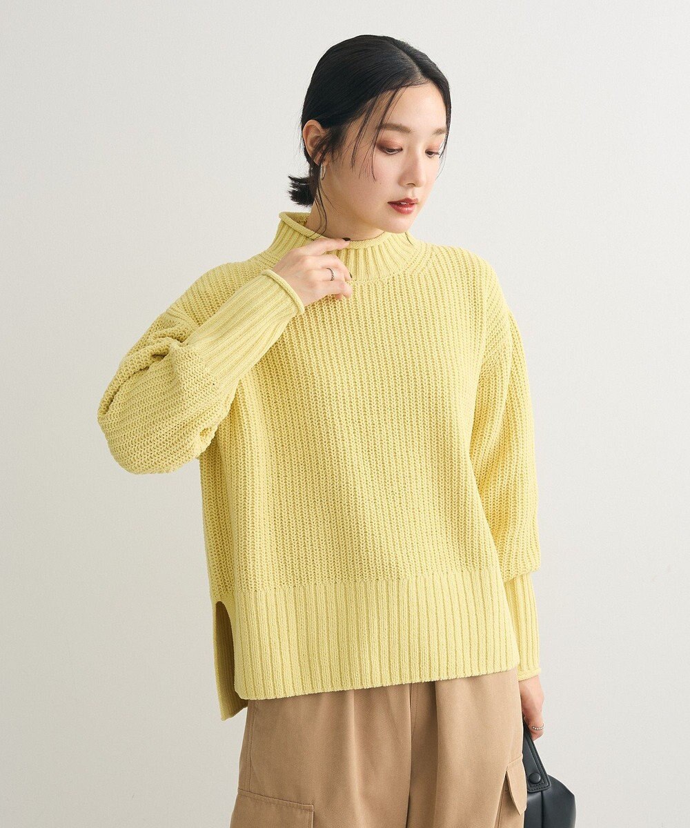 Green Parks ｍｏｋｏモールモックネックニットプルオーバー 