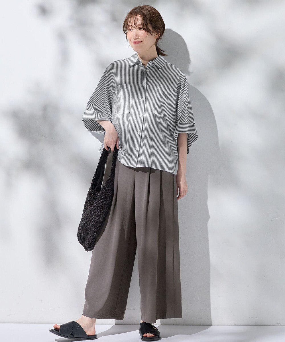 ANY 【手洗い可】コットンリネンブラウス 