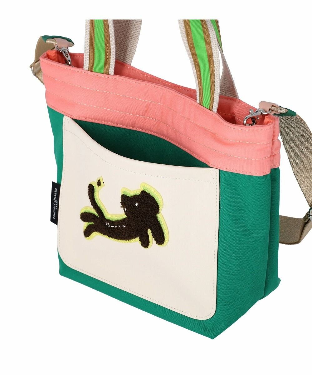 tsumori chisato CARRY キラミックスコンビ トートバッグ 2wayショルダー ネコ Sサイズ 
