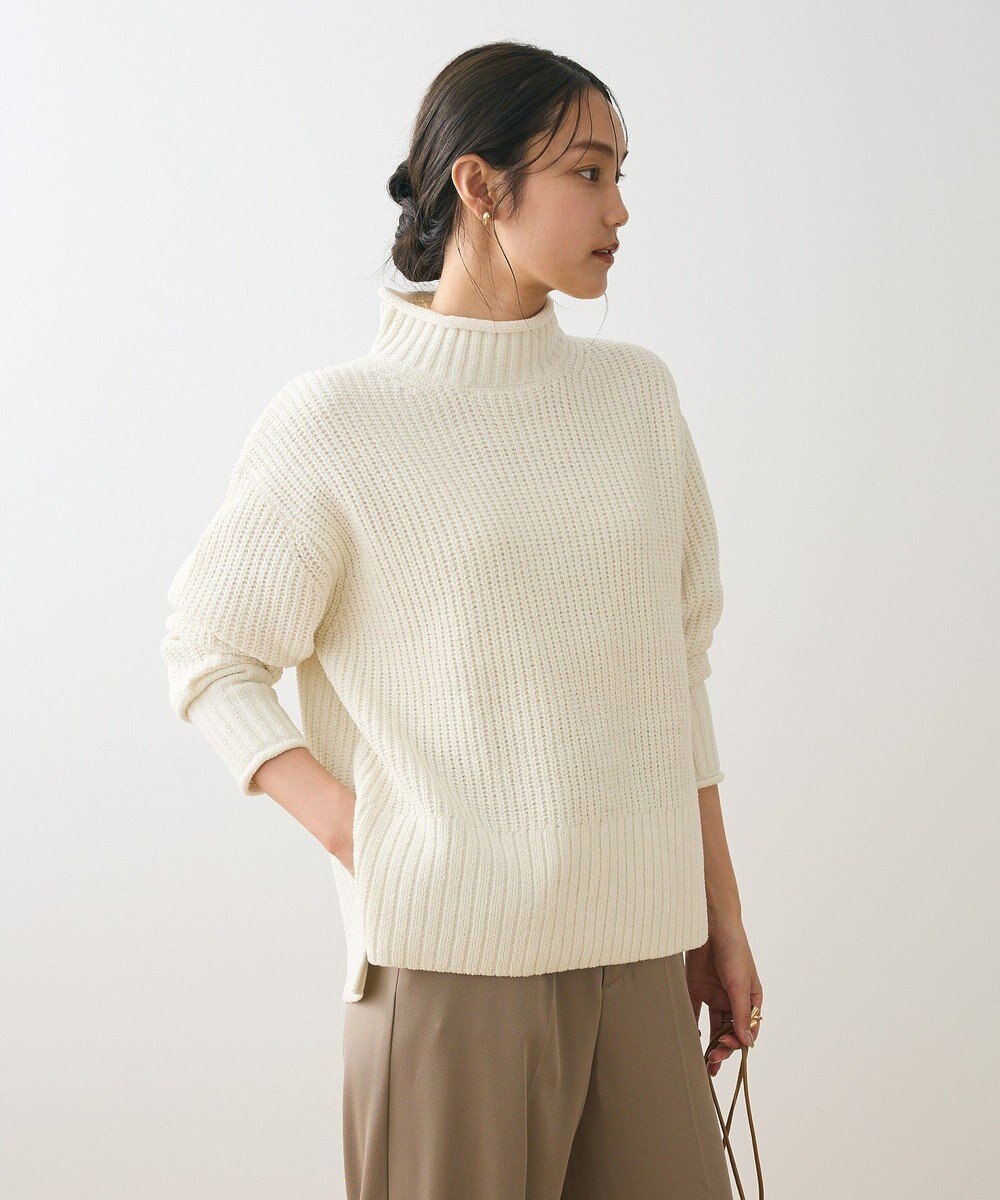 Green Parks ｍｏｋｏモールモックネックニットプルオーバー 