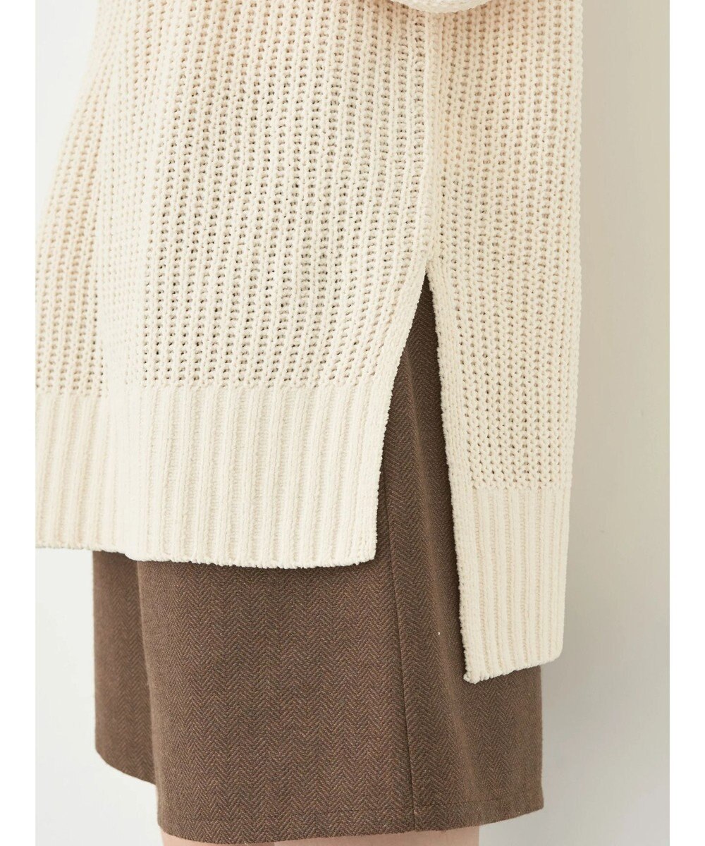 earth music&ecology マットベロアモールチュニック 