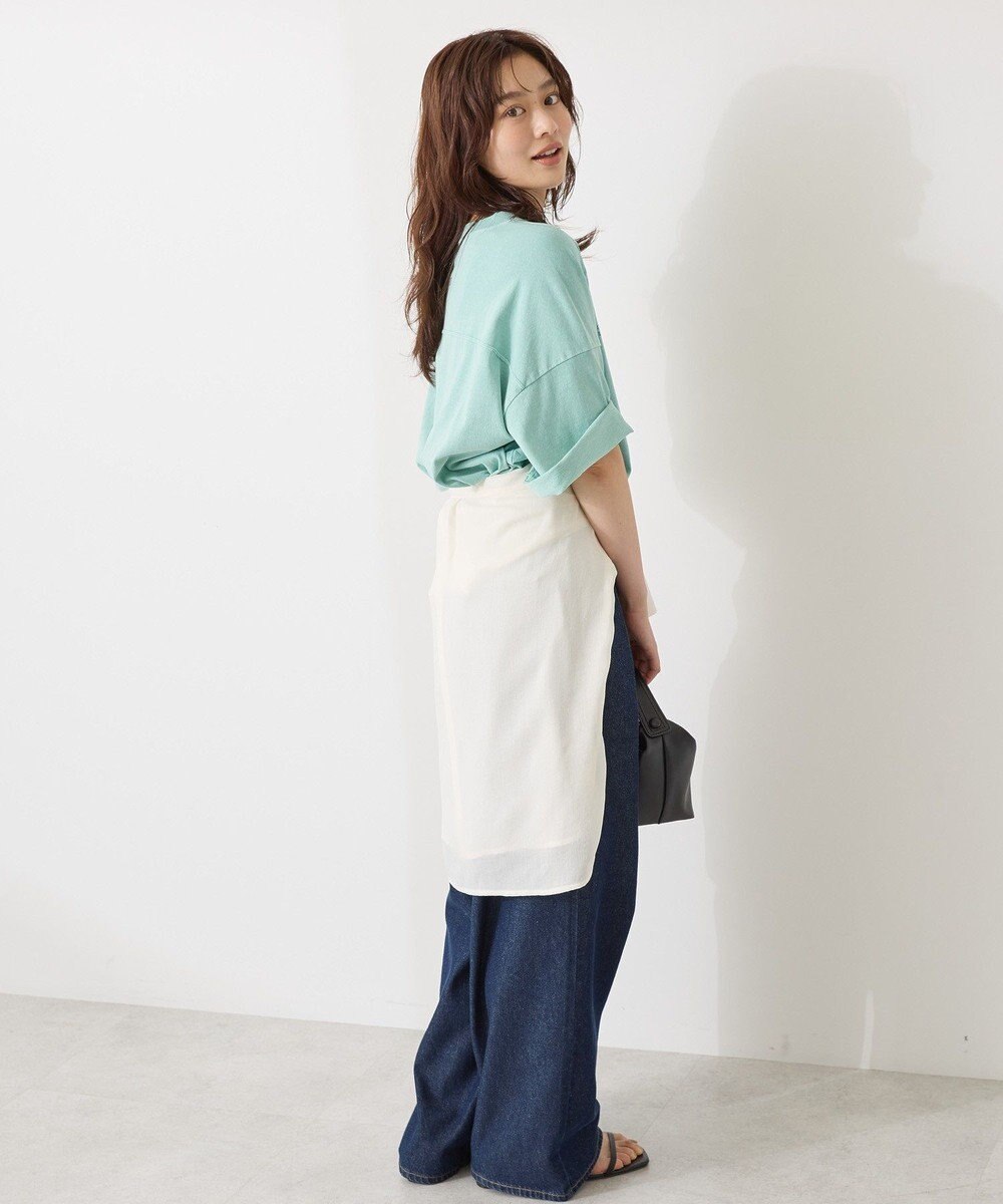 AMERICAN HOLIC 【WEB限定】ピグメント5分袖ロゴプルオーバー 