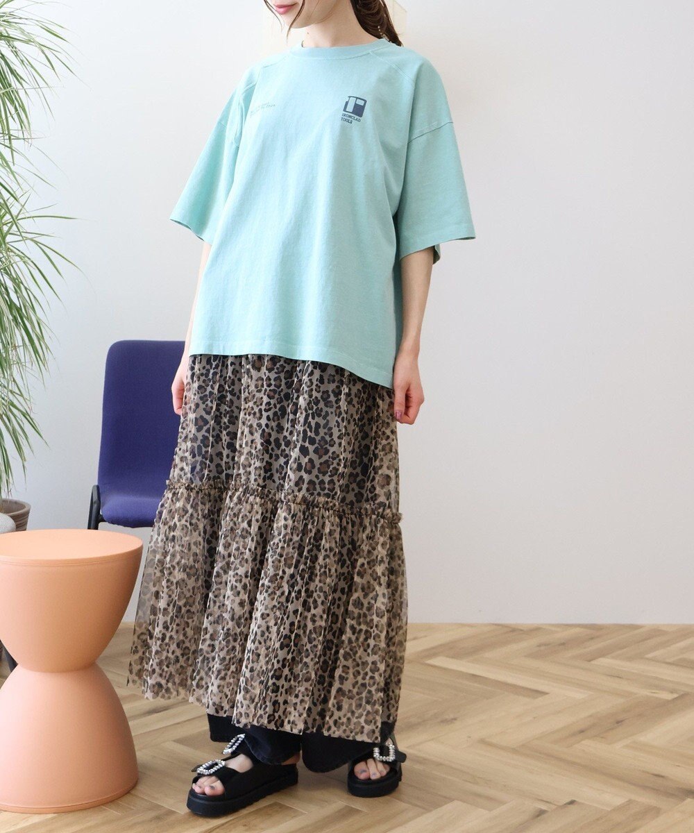 AMERICAN HOLIC 【WEB限定】ピグメント5分袖ロゴプルオーバー 