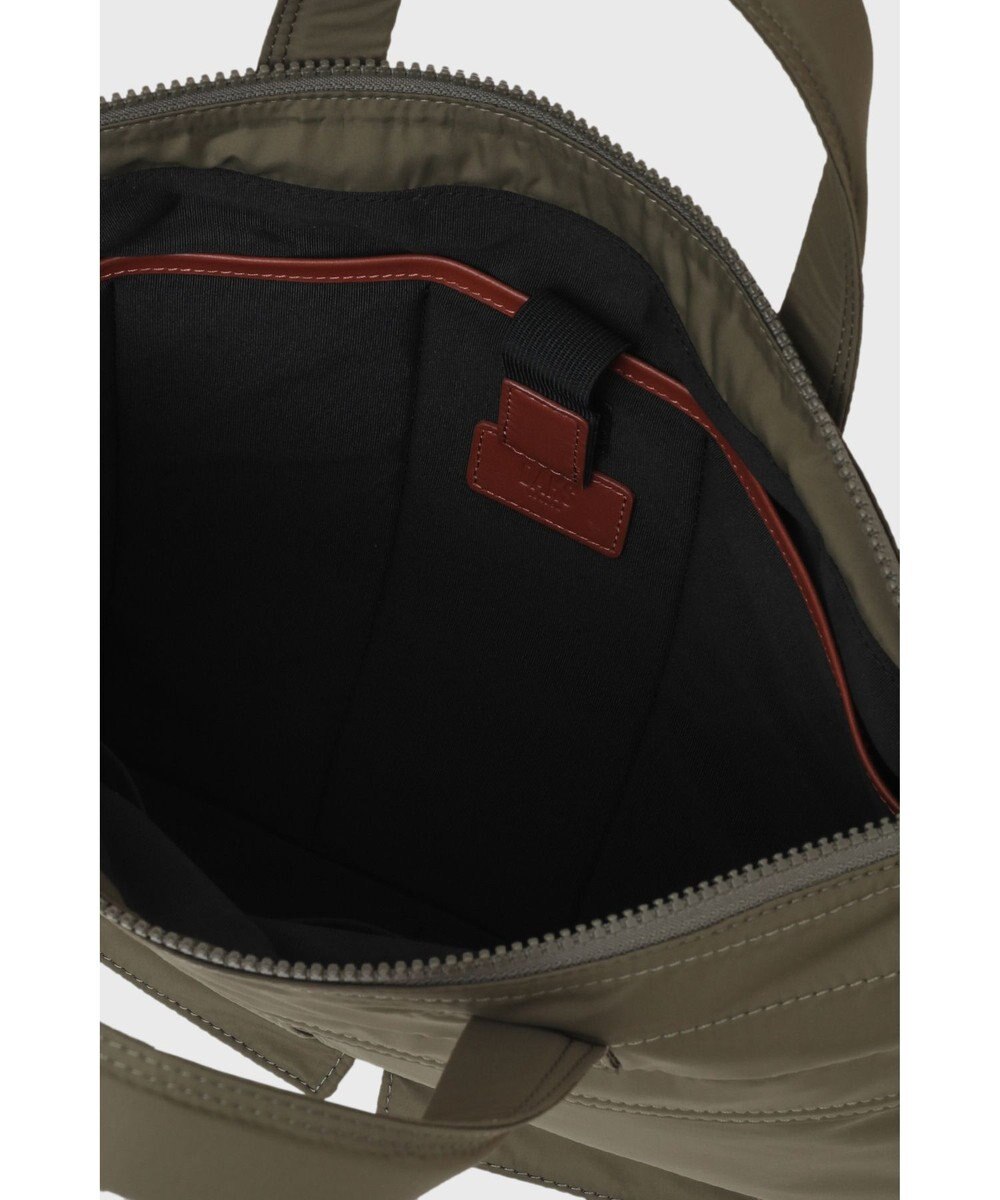 DAKS 軽量ナイロン×牛革 ハウスチェックディテール ブリーフケース 