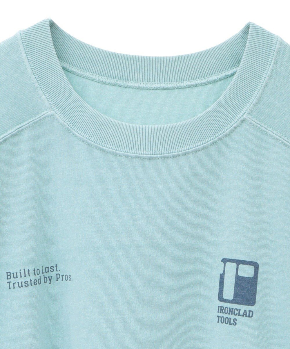 AMERICAN HOLIC 【WEB限定】ピグメント5分袖ロゴプルオーバー 