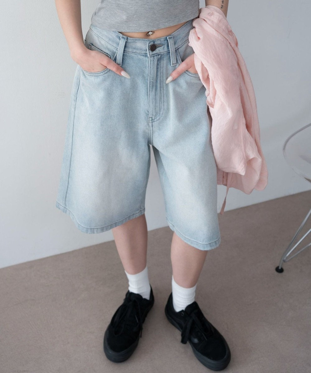 WEGO デニムハーフパンツ 