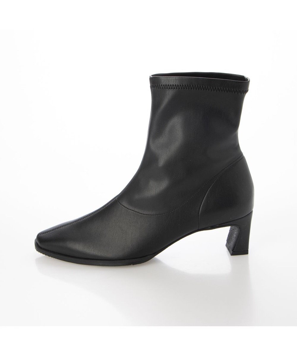 MODE ET JACOMO <carino>【レイン対応】フレアヒールストレッチブーツ 