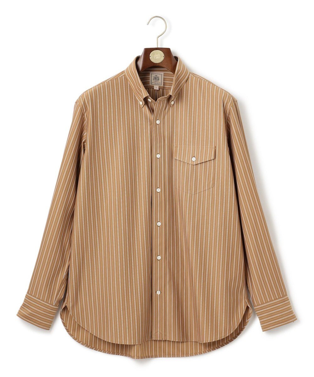 J.PRESS MEN KANEMASA マルチストライプジャージ シャツ 