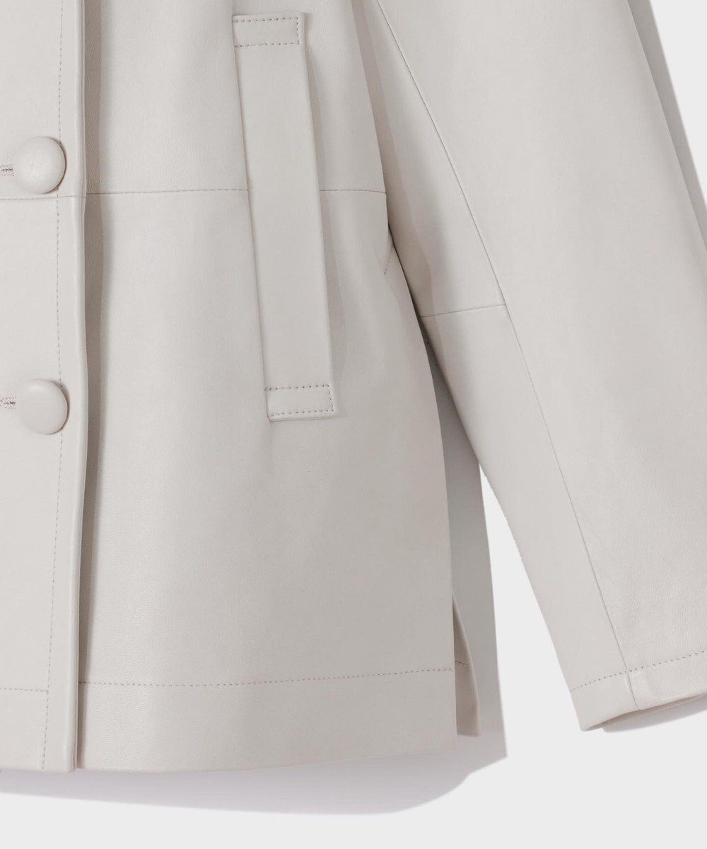 GRACE CONTINENTAL ラムレザーＰコート 