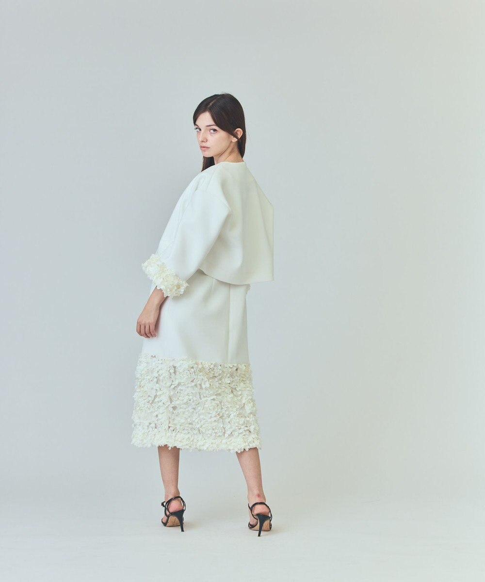 GRACE CONTINENTAL フラワーチュール切替ジャケット 