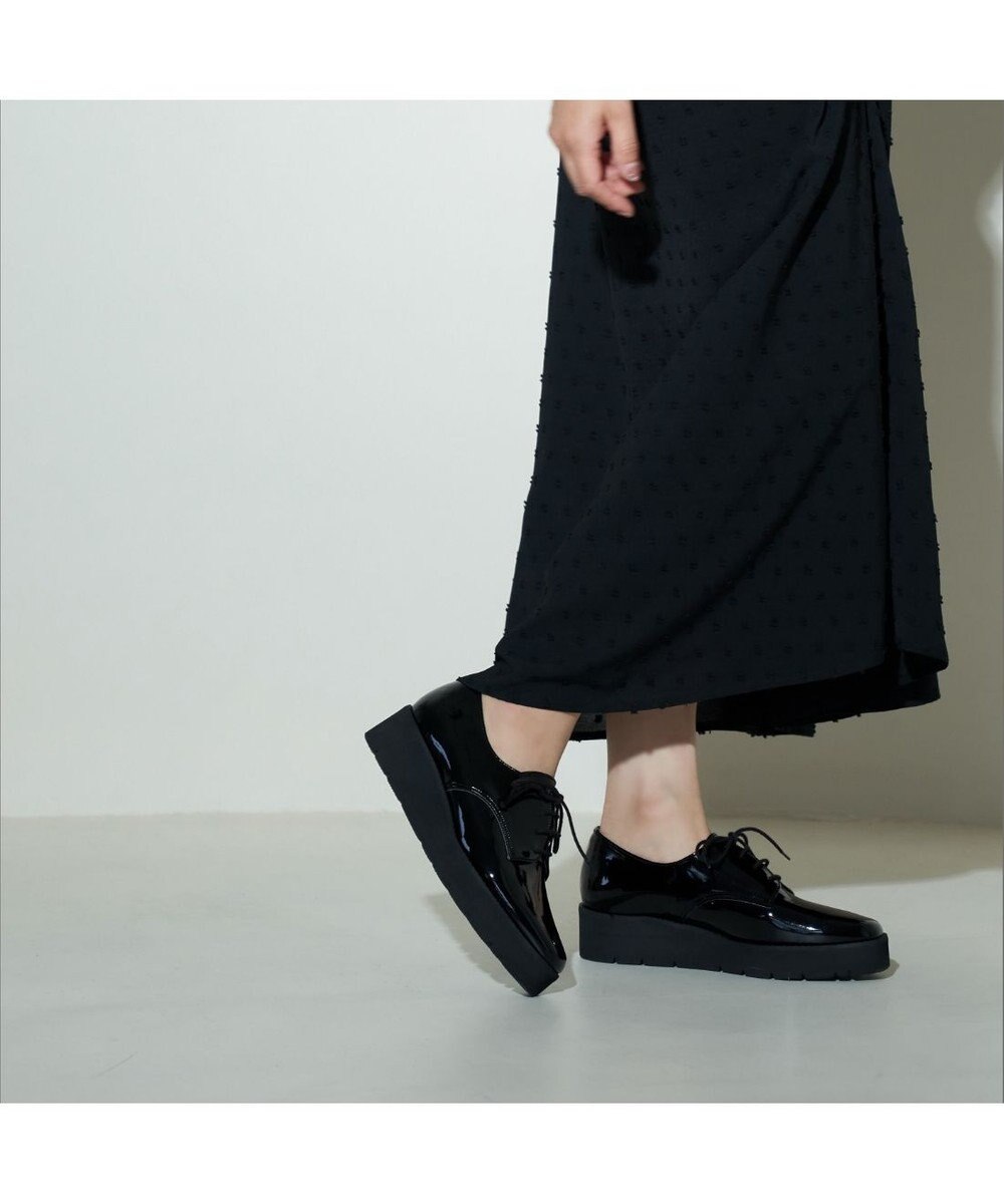 MODE ET JACOMO <carino>【レイン対応】レースアッププラットフォーム 