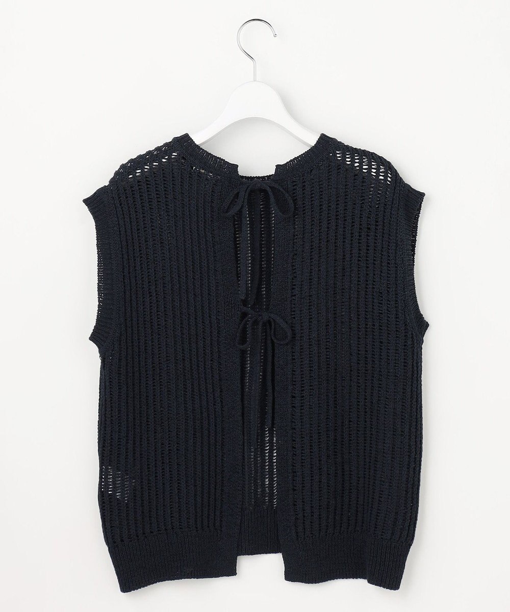 自由区 【レイヤード・旬スタイル】リネンコットン ベスト 