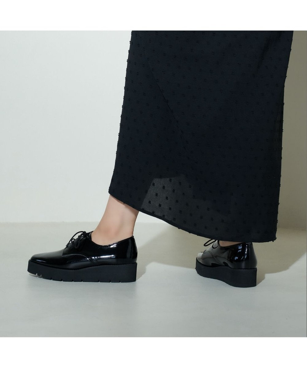 MODE ET JACOMO <carino>【レイン対応】レースアッププラットフォーム 