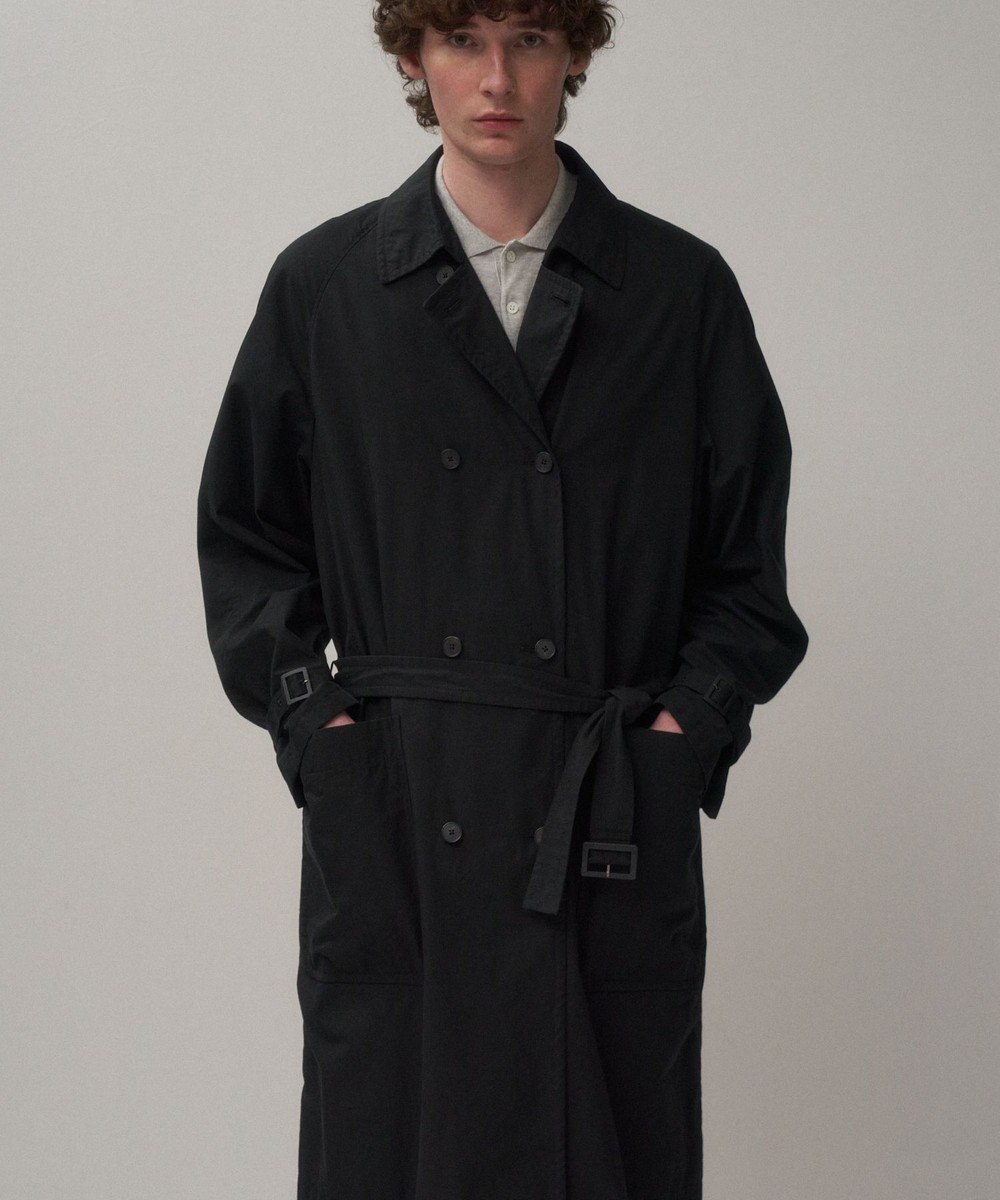 ATON LIGHT TC GABARDINE | ウォッシュトレンチコート - UNISEX 