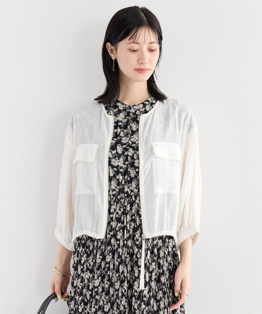 YECCA VECCA ドライタッチシアーブルゾン 